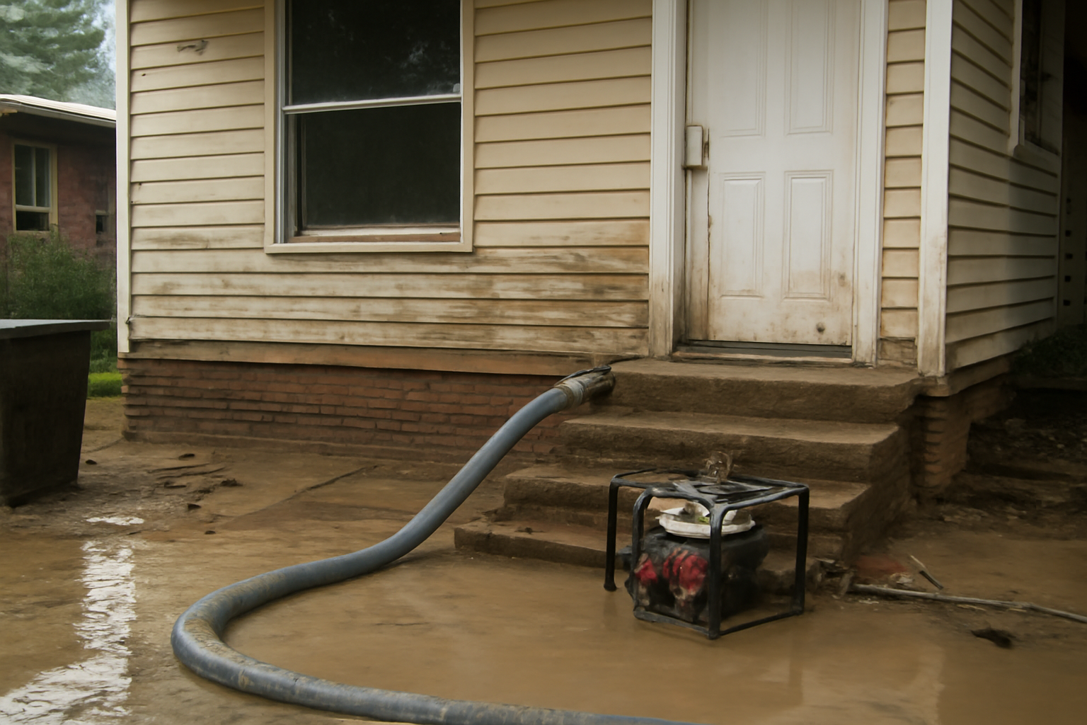 Floodwater Removal in Flowing Wells, AZ