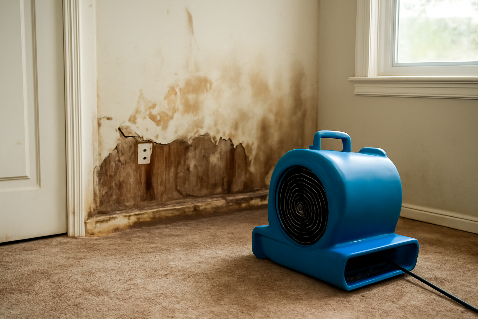 High-Velocity Air Mover Drying in Flowing Wells, AZ