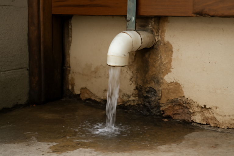 Leaking Pipe Water Removal