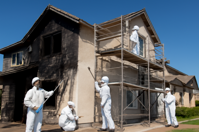 Fire damage restoration service