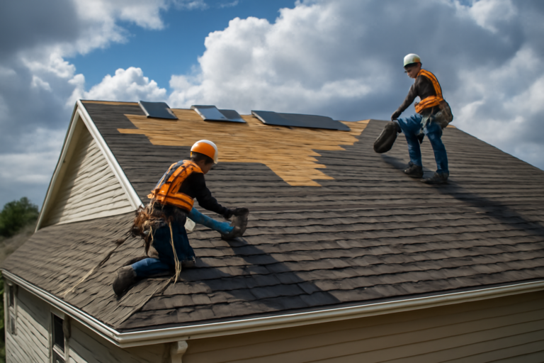 Storm damage repair service