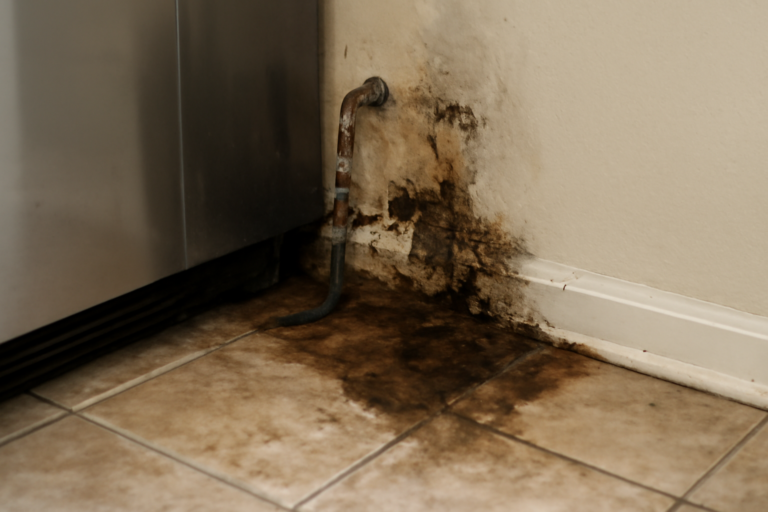Refrigerator Water Line Leak Removal
