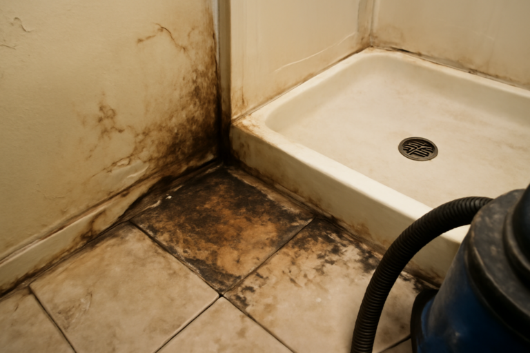 Shower Pan Leak Water Removal