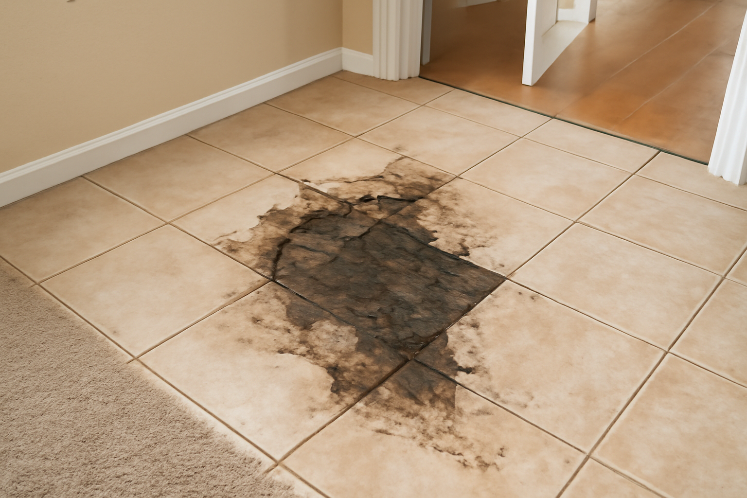 Tile Floor Water Damage Restoration in Flowing Wells, AZ