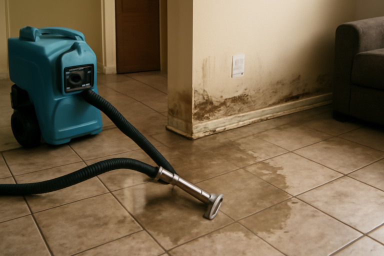 Tile Floor Water Extraction